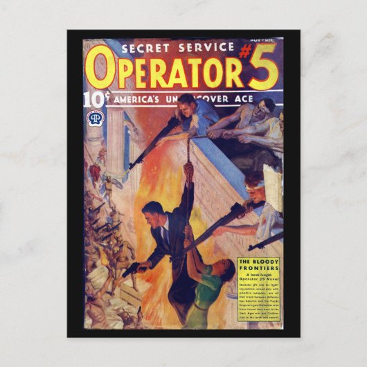 Geheime serviceoperator 5 - nov-dec 1937a_Pulp Art Briefkaart (Voorkant)