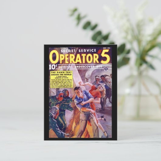 Geheime serviceoperator 5 - nov-dec 1938a_Pulp Art Briefkaart (Staand voorkant)
