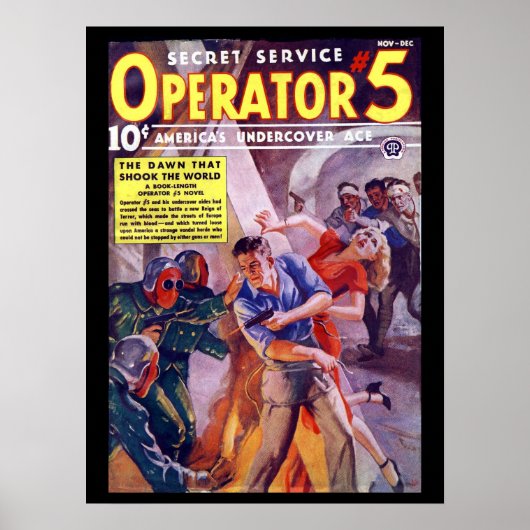 Geheime serviceoperator 5 - nov-dec 1938a_Pulp Art Poster (Voorkant)