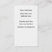 Geheime shopper Theme Double Side  Visitekaartje (Achterkant)