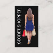 Geheime shopper Theme Double Side  Visitekaartje (Voorkant)