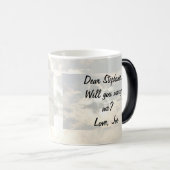 Geheime sjabloon van de mok van het Bericht morphi (Voorkant rechts)