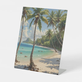 Geheime snorkelsite reclamebord met voetstuk