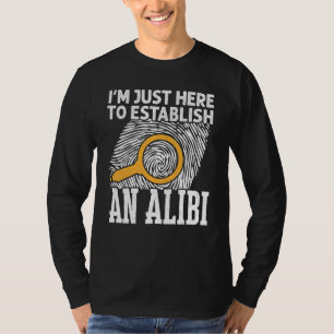 Geheime Spion Privé-detective Plaats Delict Onderz T-shirt