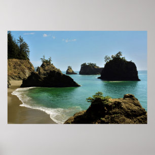 Geheime strand, Boardman State Park, Oregon, USA Poster