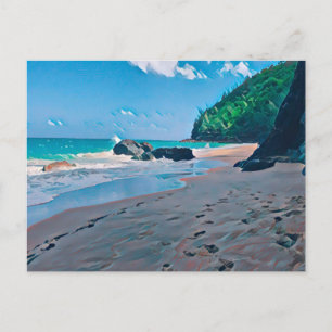 Geheime Strand, Kauai Ansichtkaart Briefkaart
