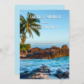 Geheime Strand, Tropisch, Paradijs, Koppels Bruisf Kaart (Voorkant / Achterkant)