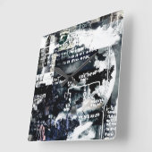 Geheime symbolen vierkante klok (Hoek)