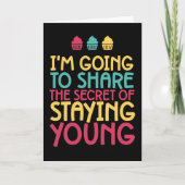 Geheime tijd jonge grappige dag kaart (Voorkant)