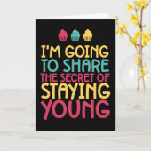 Geheime tijd jonge grappige dag kaart (Gele Bloem)