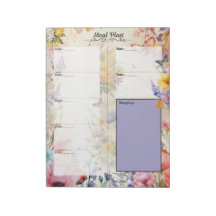 Geheime Tuin 7 Daagse Blanco Maaltijdplanner Scheu