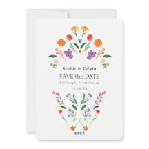 Geheime Tuin Boho Bloemen Bruiloft Save the Date