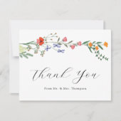 Geheime tuin bruiloft flat dank u bedankkaart (Voorkant)