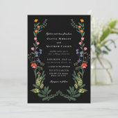 Geheime tuin bruiloft kaart (Staand voorkant)