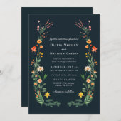  geheime tuin bruiloft kaart (Voorkant / Achterkant)