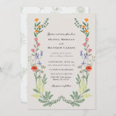 Geheime tuin bruiloft kaart (Voorkant / Achterkant)