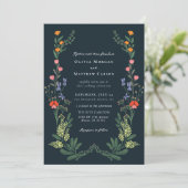 Geheime Tuin Bruiloft Kaart (Staand voorkant)