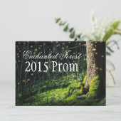 Geheime tuin + gekantelde woud Prom-uitnodigingen Kaart (Staand voorkant)