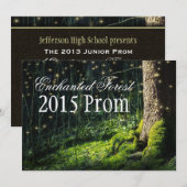 Geheime tuin + gekantelde woud Prom-uitnodigingen Kaart (Voorkant / Achterkant)