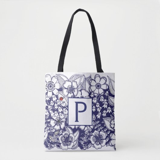 Geheime tuin geMonogramed All-Over Print Tas (Voorkant)
