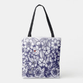 Geheime tuin geMonogramed All-Over Print Tas (Achterkant)