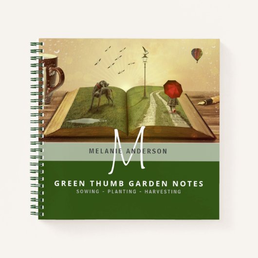 Geheime Tuin Groene Duim Tuinieren Journaal Notitieboek (Voorkant)