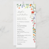 Geheime Tuin Huwelijksceremonie Programma (Voorkant)