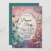 Geheime tuin in avonddiner - Restaurant Kaart (Voorkant / Achterkant)