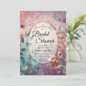 Geheime tuin in avondgloed Bruidsmeisjesfeest Kaart (Staand voorkant)