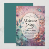 Geheime tuin in de avond gloed pensioen partij kaart (Voorkant / Achterkant)