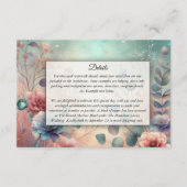 Geheime tuin in de avondgloed informatiekaartje (Voorkant)