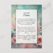 Geheime tuin in de avondgloed informatiekaartje (Voorkant)