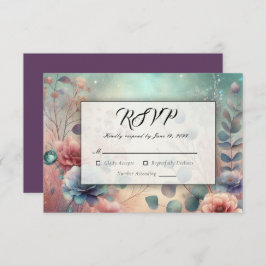 Geheime tuin in de avondgloed RSVP kaartje