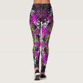 Geheime tuin (kleurrijk abstract patroon) leggings (Achterkant)