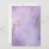 Geheime tuin Lila en wijnstokken uitnodiging tot b (Achterkant)