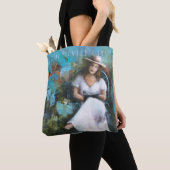 "Geheime tuin" luie dagen van zomerse canvas tas (Dichtbij)