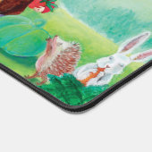 Geheime tuin met Gnome Illustratie Bureaumat (Hoek)