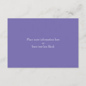 Geheime Tuin Metsonte receptiekaart Lila Informatiekaartje (Achterkant)