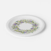 Geheime tuin rustieke Wildbloemen krans Papieren Bordje (Gekanteld)