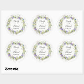 Geheime tuin rustieke Wildbloemen krans Ronde Sticker (Vel)
