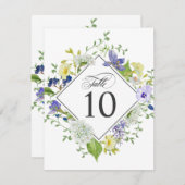 Geheime Tuin Rustieke Wildbloemen Tafelnummers (Voorkant / Achterkant)