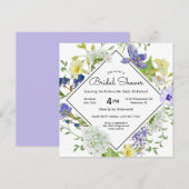 Geheime tuin rustieke Wildbloemen Vrijgezellenfees Kaart (Voorkant / Achterkant)