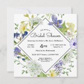 Geheime tuin rustieke Wildbloemen Vrijgezellenfees Kaart (Voorkant)