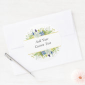 Geheime tuin rustieke wilde bloemen ronde sticker (Envelop)