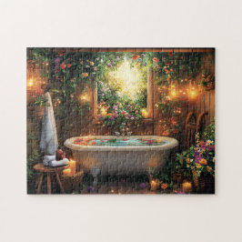 Geheime Tuin Spa Bad Florale Natuur Retreat Legpuzzel