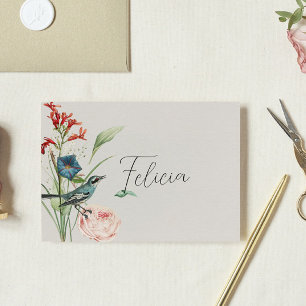 Geheime Tuin WildeBloemen Escortkaart Bedankkaart