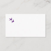 Geheime tuinvogels die goed weduwen informatiekaartje (Achterkant)