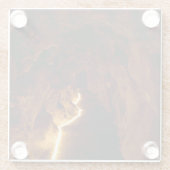 Geheime tunnel glazen onderzetter (Achterkant)