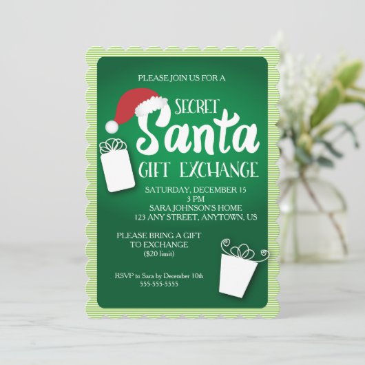 Geheime uitnodiging tot uitwisseling van cadeaus v (Staand voorkant)