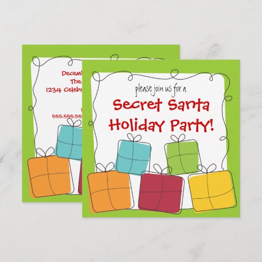 Geheime uitnodiging van de Feitelijke Sinterklaas (Voorkant / Achterkant)